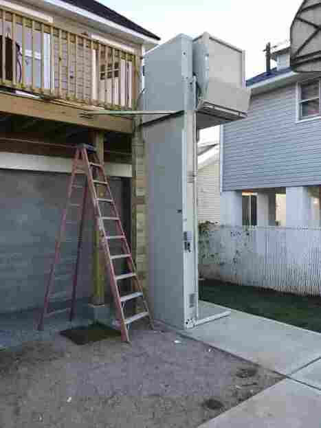 outdoor wheelchair lift install in oyster bay ny